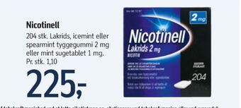 Føtex Nicotinell nikotintyggegummi tilbud