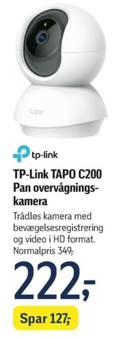 Føtex Tp-link overvågningskamera tilbud