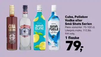 Kvickly Cuba vodka tilbud