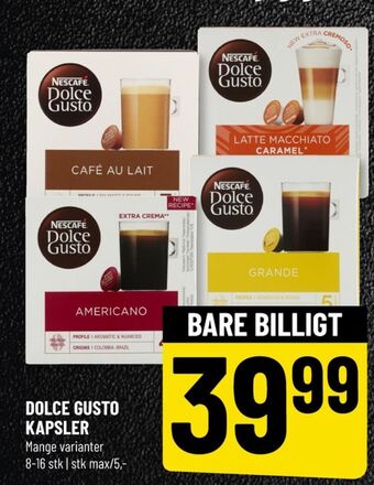 Løvbjerg Dolce gusto kaffekapsler tilbud