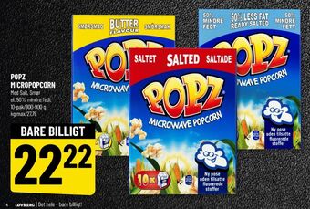Løvbjerg Popz popcorn tilbud