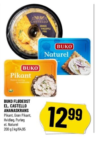Løvbjerg Buko flødeost pikant tilbud