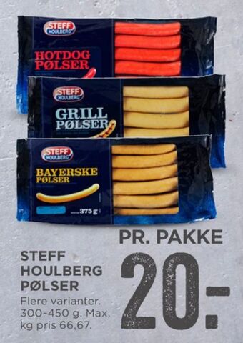 MENY Steff houlberg bayerske pølser tilbud