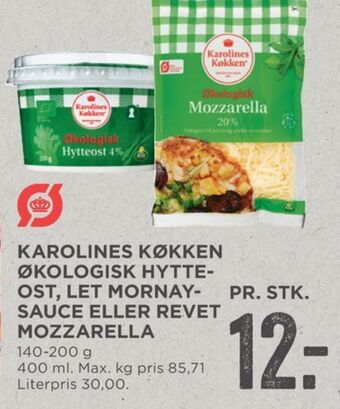 MENY Karolines revet ost mozzarella tilbud