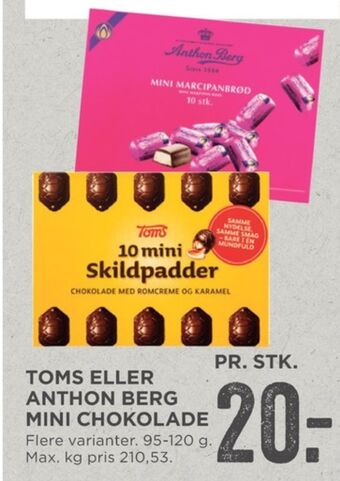 MENY Anthon berg marcipanbrød tilbud
