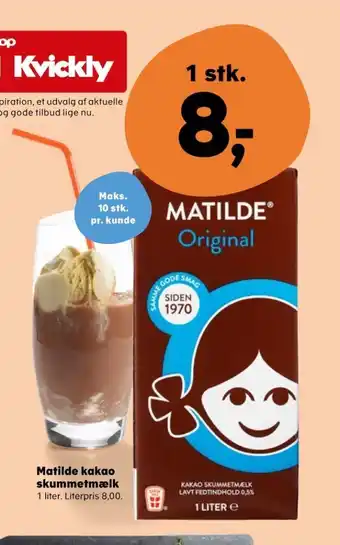 SuperBrugsen Matilde chokolademælk tilbud