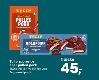 SuperBrugsen Tulip spareribs tilbud