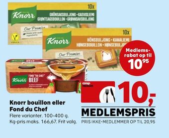 SuperBrugsen Knorr bouillon tilbud