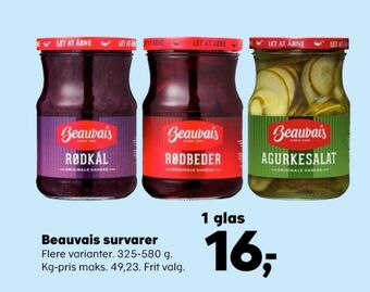 SuperBrugsen Beauvais rødkål-syltet tilbud