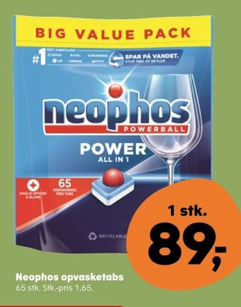 SuperBrugsen Neophos maskinopvask-tabs tilbud