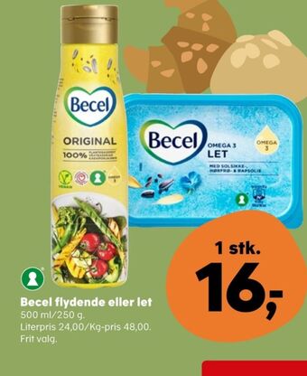 SuperBrugsen Becel margarine-flydende tilbud