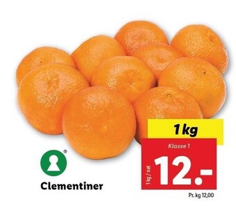 Lidl Klementiner tilbud