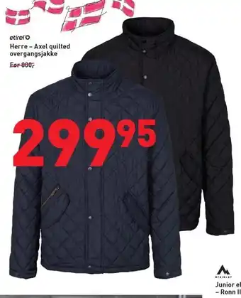 Herre - axel quilted overgangsjakke