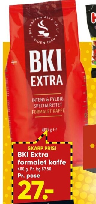 Bilka BKI Extra Formalet Kaffe tilbud
