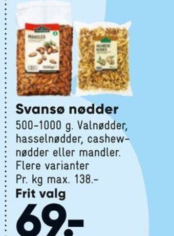 Bilka Svansø Nødder tilbud