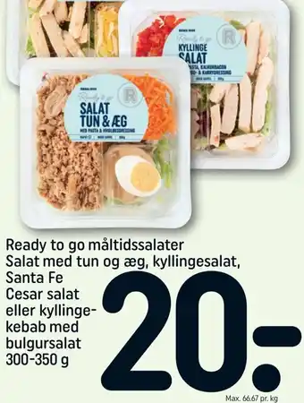 Santa Fe Cesar Salat,Kyllingekebab Med Bulgursalat 300-350g