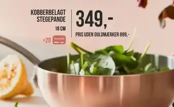 Kobberbelagt Stegepande