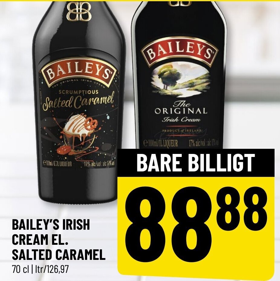 Bailey's Irish Cream el. Salted Caramel tilbud hos Løvbjerg