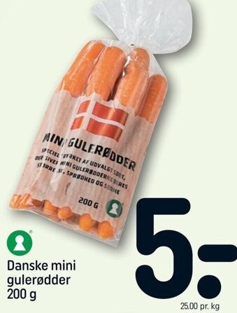 REMA 1000 Danske Mini Gulerødder 200g tilbud