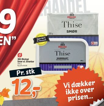 Fakta Tyskland 365 økologi smør el. smørbar tilbud