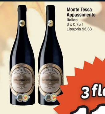 Monte tessa appassimento