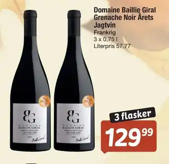 Domaine baillie giral grenache noir årets jagtvin