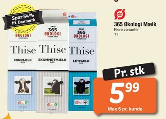 Fakta Tyskland 365 økologi mælk tilbud