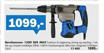 Biltema Borehammer 1500 SDS MAX tilbud