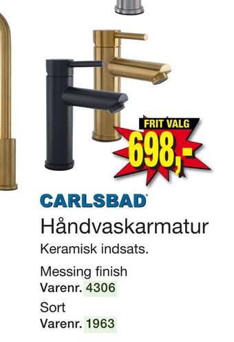 Harald Nyborg Håndvask armatur tilbud