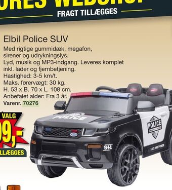 Elbil police suv