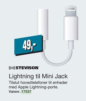 Harald Nyborg Lightning til mini jack tilbud
