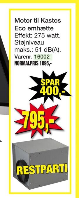 Harald Nyborg Motor til kastos eco emhætte tilbud