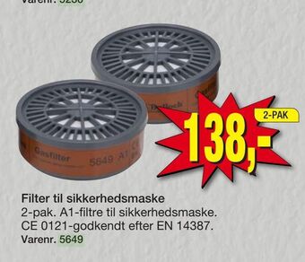 Filter til sikkerhedsmaske