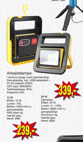 Harald Nyborg Arbejdslampe tilbud