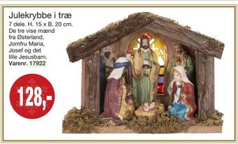 Harald Nyborg Julekrybbe i træ tilbud