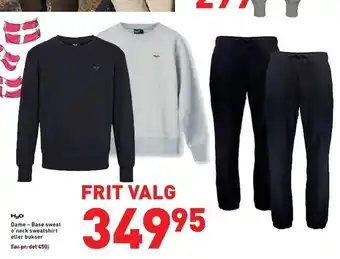 Dame - base sweat. o'neck sweatshirt eller bukser