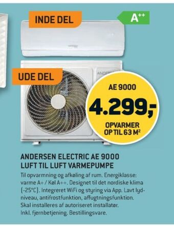 XL-BYG Andersen electric varmepumpe tilbud