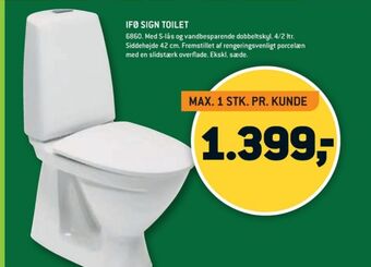 XL-BYG Ifö toilet tilbud