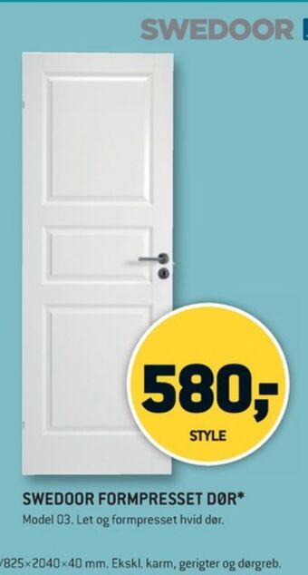 XL-BYG Swedoor dør tilbud