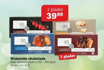 Weinrich overtrækschokolade edel-bitter