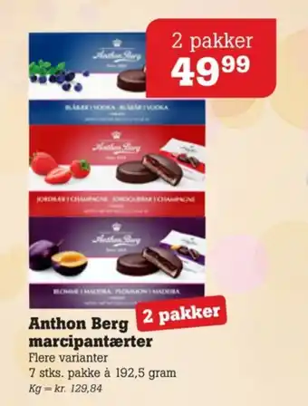 Poetzsch Padborg Anthon berg marcipantærter blomme i maderia tilbud