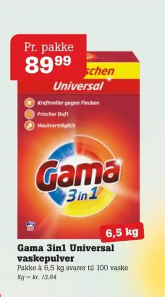 Poetzsch Padborg Gama vaskepulver tilbud