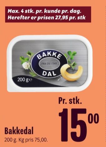 Min Købmand Bakkedal smørbar tilbud