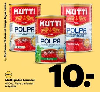 Netto Mutti tomater tilbud