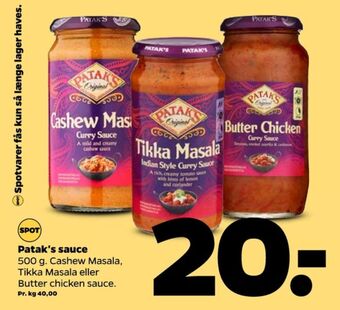 Pataks sauce flydende