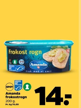 Netto Amanda torskerogn tilbud
