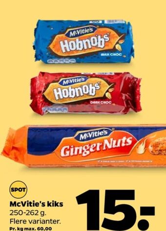 Netto Hobnobs kiks tilbud