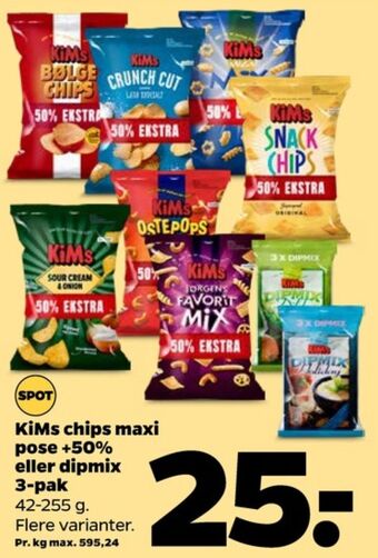 Netto Kims chips tilbud