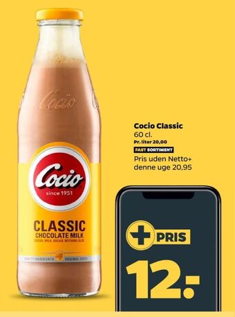 Netto Cocio chokolademælk classic tilbud