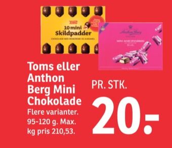 SPAR Anthon berg marcipanbrød tilbud